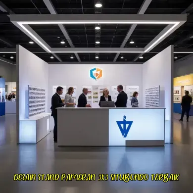 desain stand pameran 3x3 situbondo terbaik